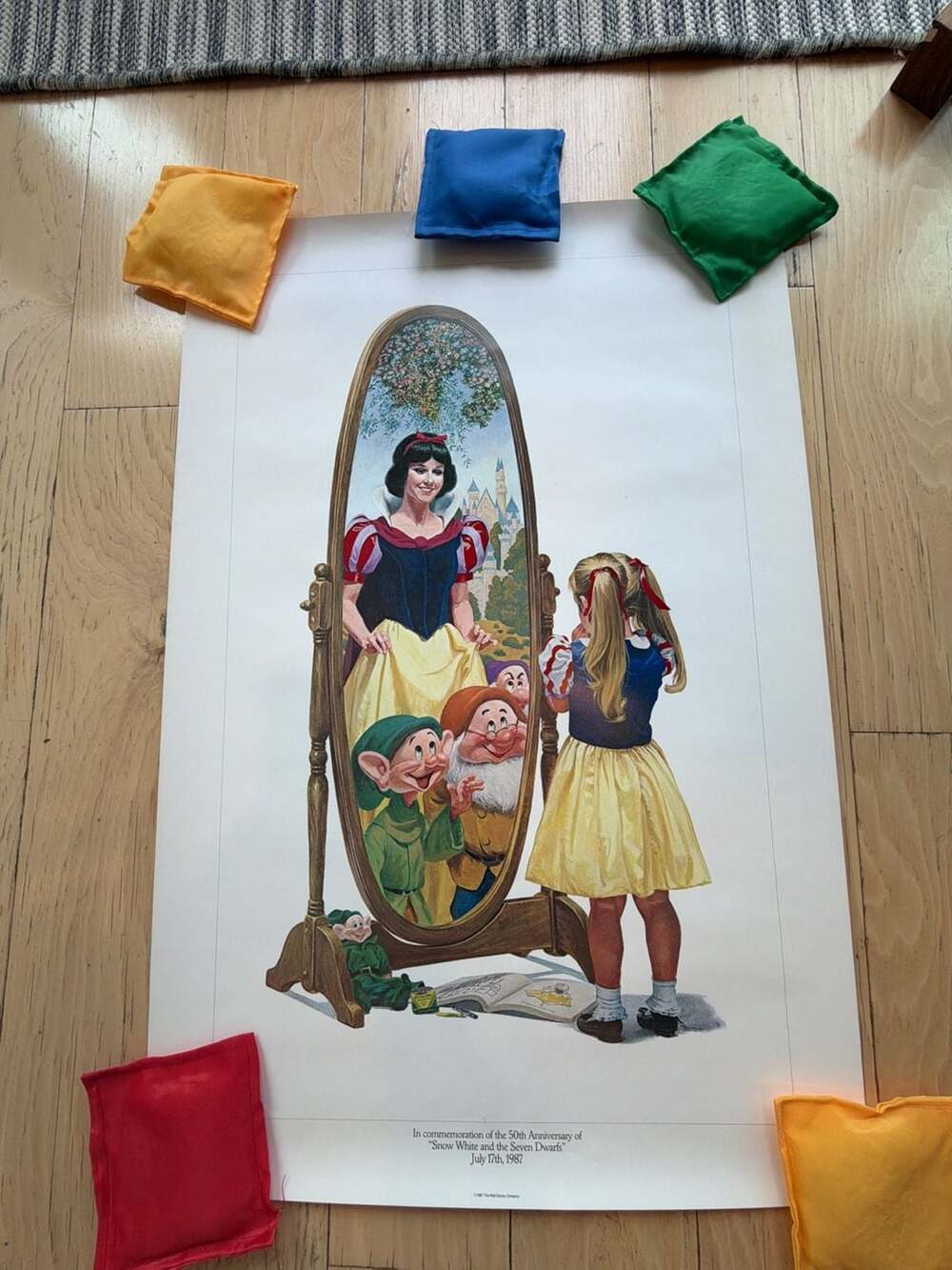 1987 WDI Disney "Snow White & Seven Dwarfs" Golden Anniversary Charles Boyer Pos